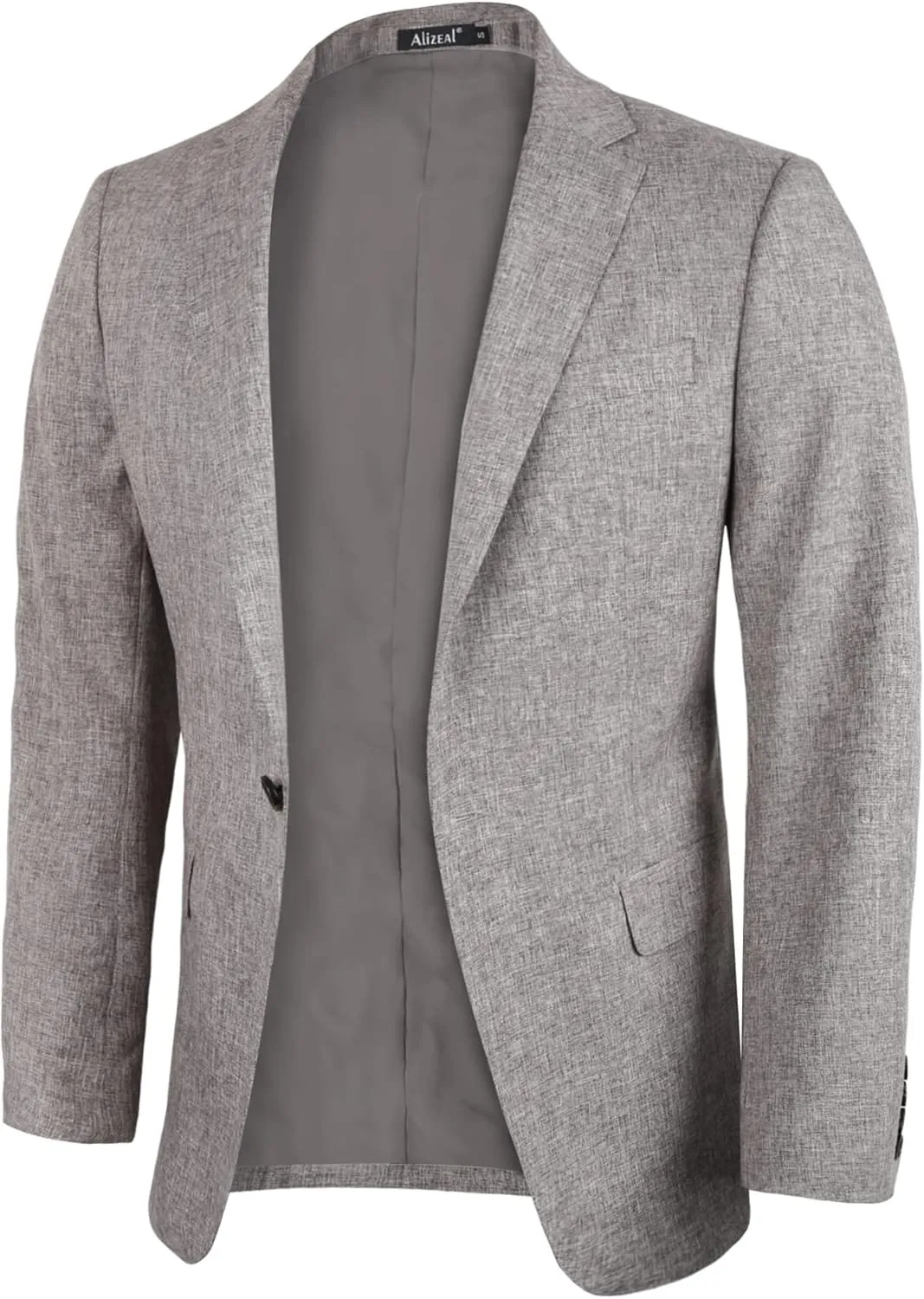Alizeal Men's Casual Suit Jacket Sports Coat Business Suit One Button
