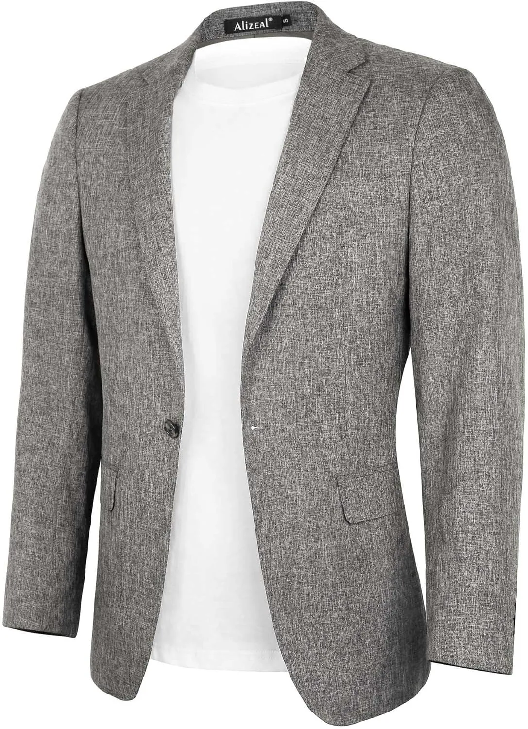 Alizeal Men's Casual Suit Jacket Sports Coat Business Suit One Button
