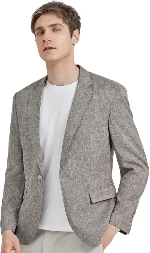 Alizeal Men's Casual Suit Jacket Sports Coat Business Suit One Button