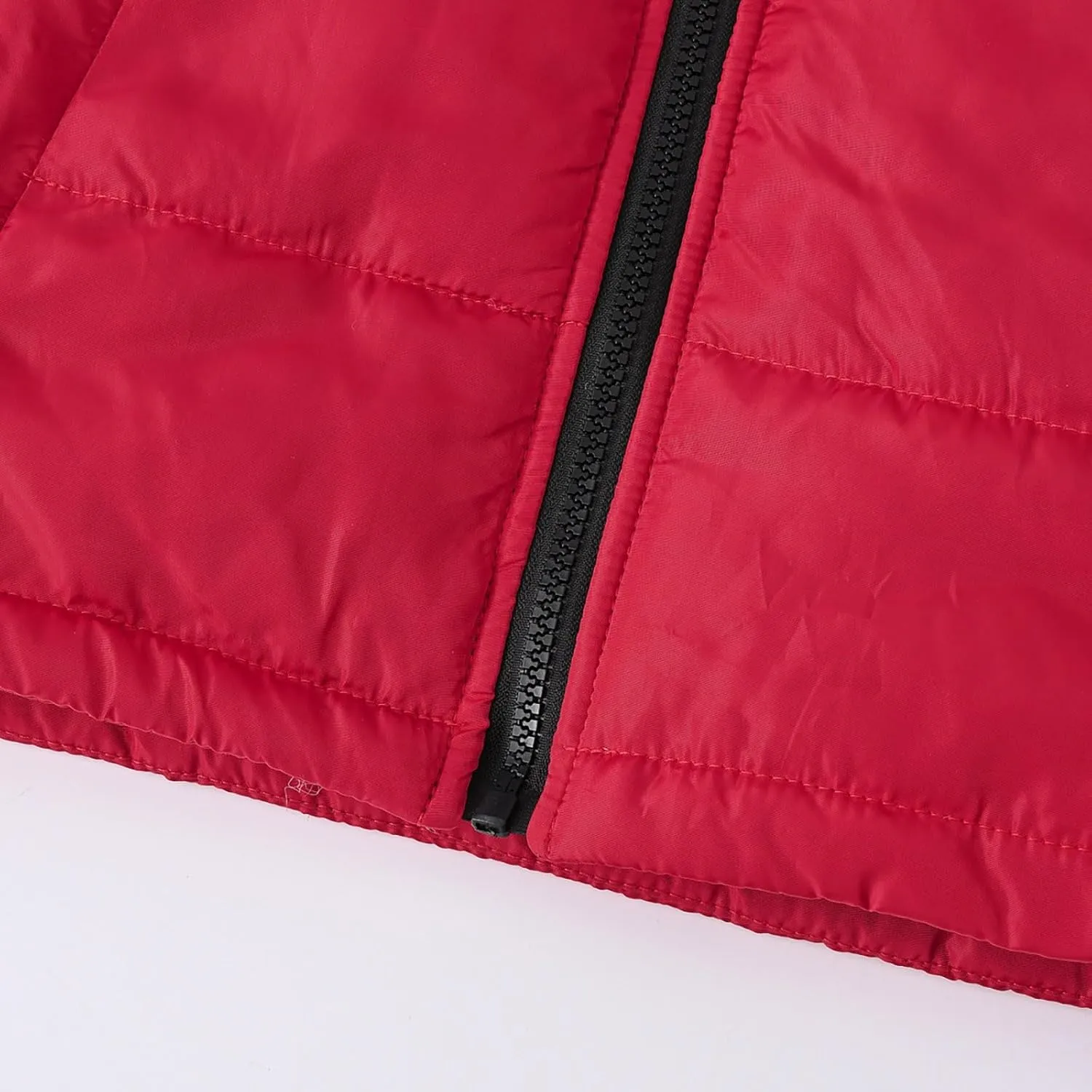 Boys Down Jacket Hood Thick Warm Winter Coat Parka Padded Color Block Outerwear Puffer Water-esistant Jacket