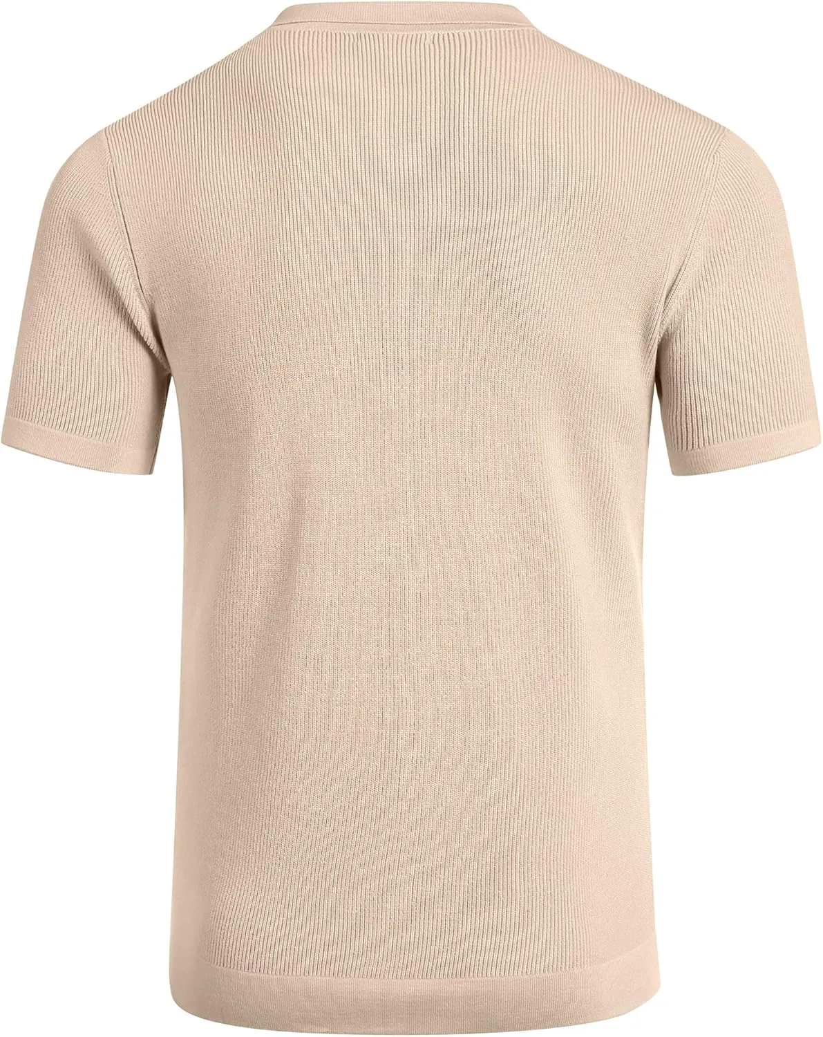 COOFANDY Men's Vintage Knit Shirt Short Sleeve Button Down Polo Shirts for Summer Casual & Vacation