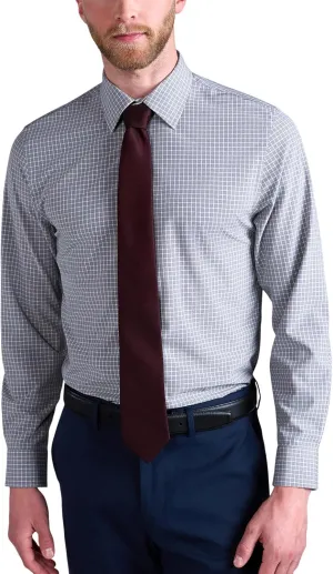 Haggar Men's Smart Wash Slim Fit Dress Shirt