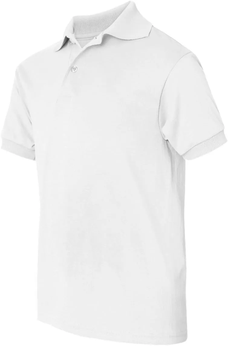 Hanes Boys' Short Sleeve Eco Smart Jersey Polo