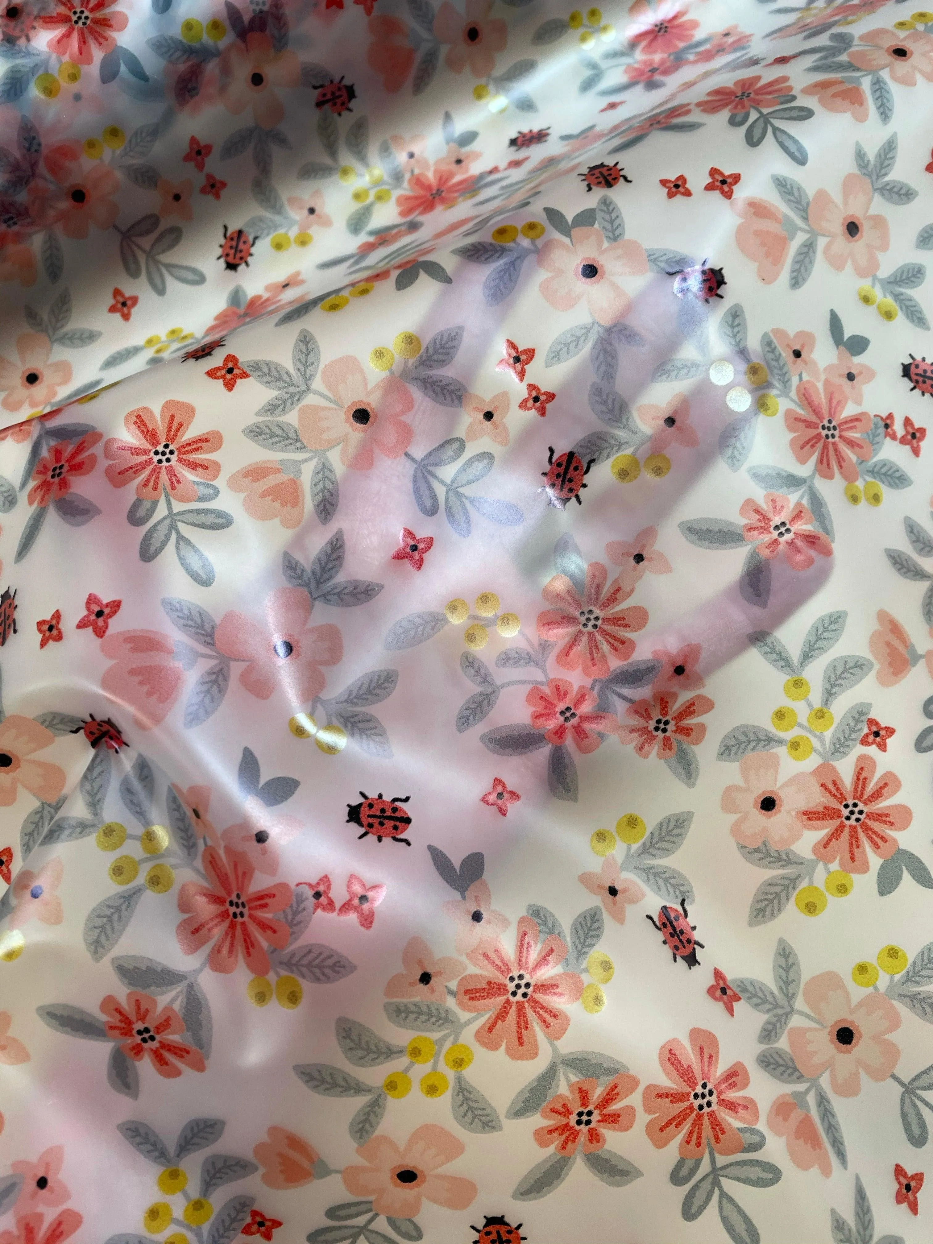 Ladybirds and Flowers TPU waterproof