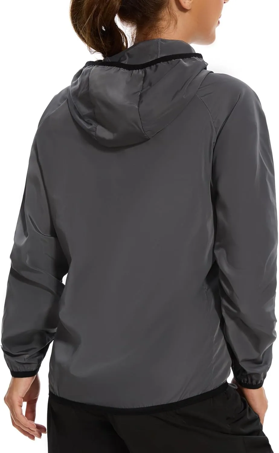 LAZAWG Women Rain Jacket Lightweight Waterproof Hooded Raincoat Windbreaker for Outdoor