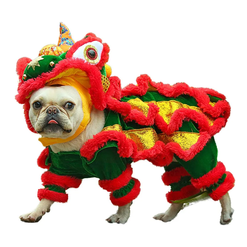 Lion Dance Suit for Pet Dogs/Cats