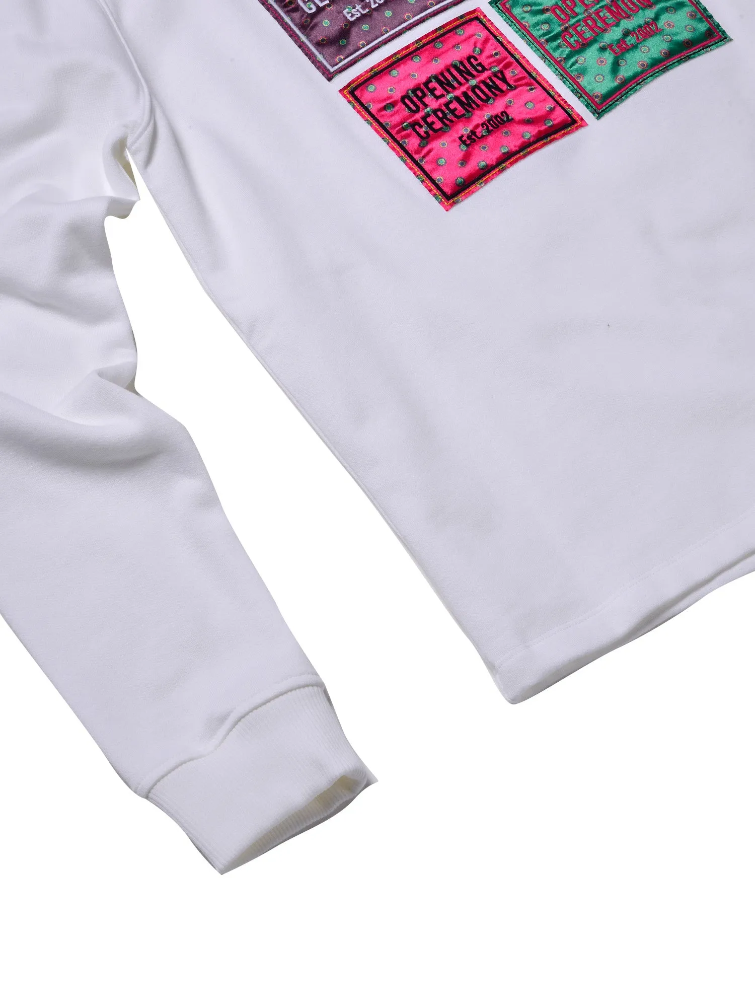 MEDALLION PATCHWORK SWEATSHIRT