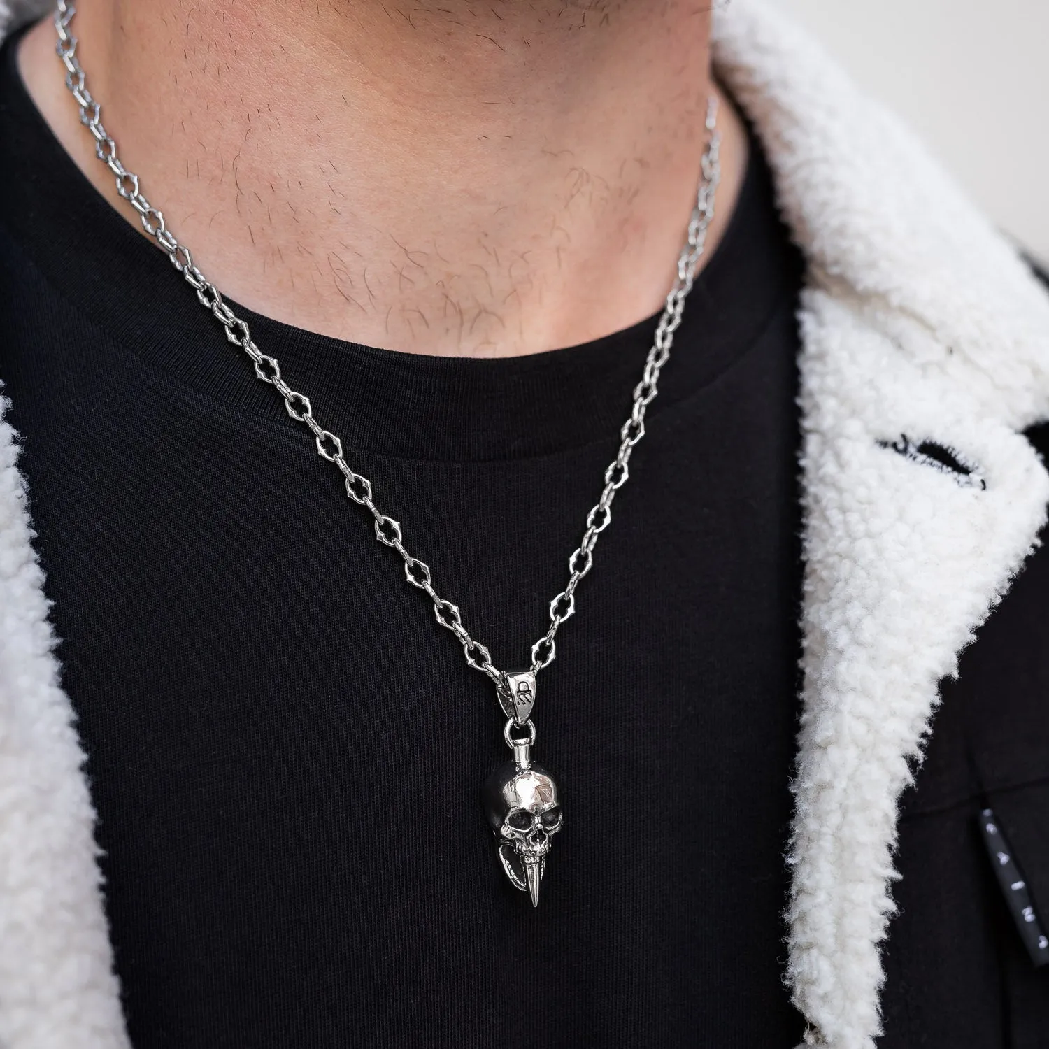 "The Cathedral" 6mm Spiked Chain with Custom Pendant Choice