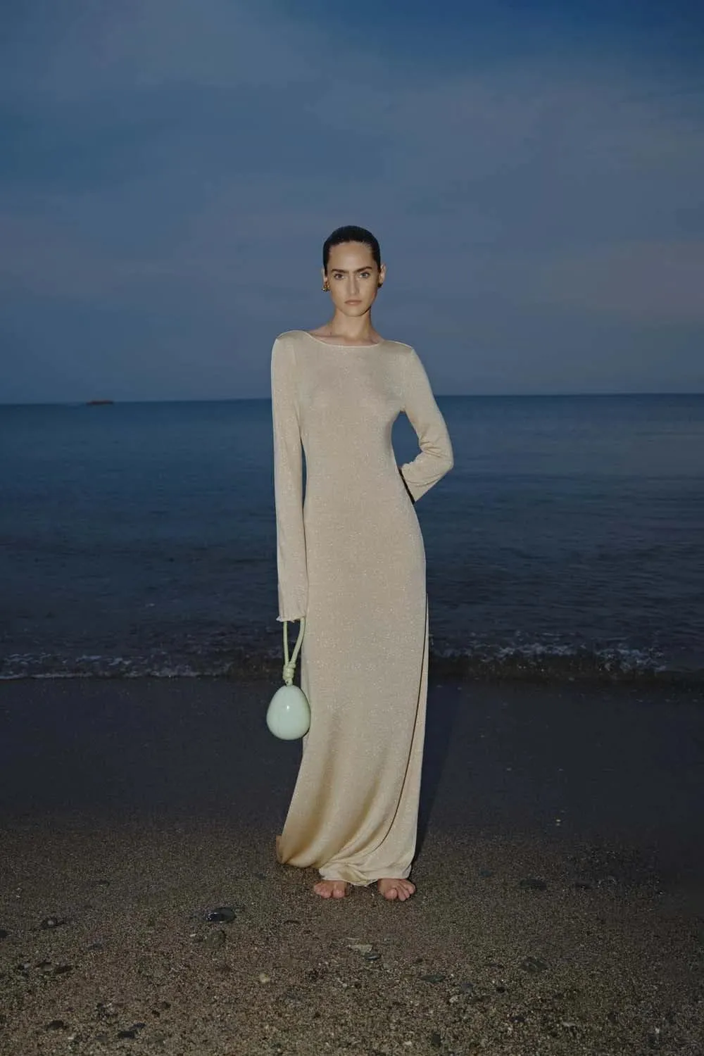 Women's Long Sleeve Ribbed Knit Maxi Dress - Musa